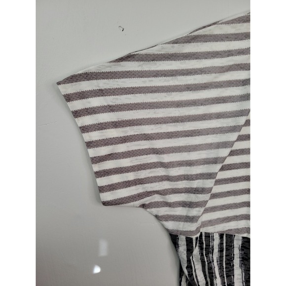 Mixed Print Striped Polka Dot Print Dolman Sleeve Retro Top Womens 4X Artsy New - Picture 6 of 12